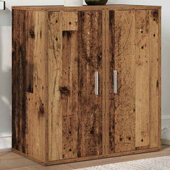 vidaXL Shoe Cabinets 2 pcs Old Wood 32x35x70 cm Engineered Wood 3