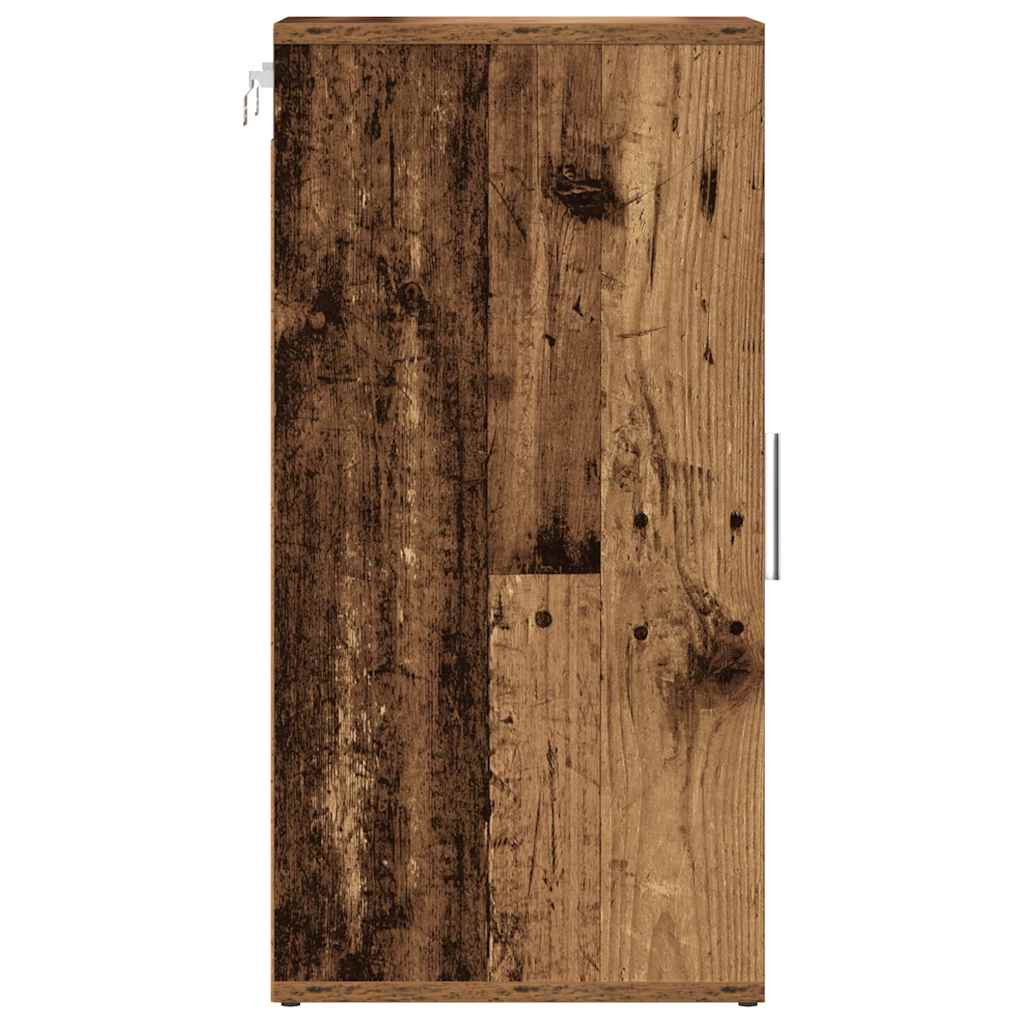 vidaXL Shoe Cabinets 2 pcs Old Wood 32x35x70 cm Engineered Wood 6