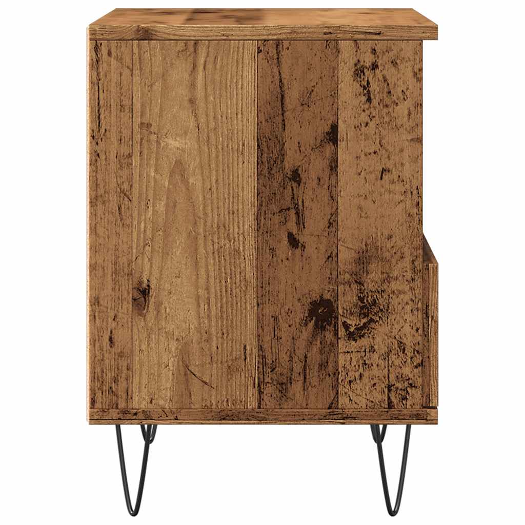 vidaXL Bedside Cabinet Old Wood 40x35x50 cm Engineered Wood 6