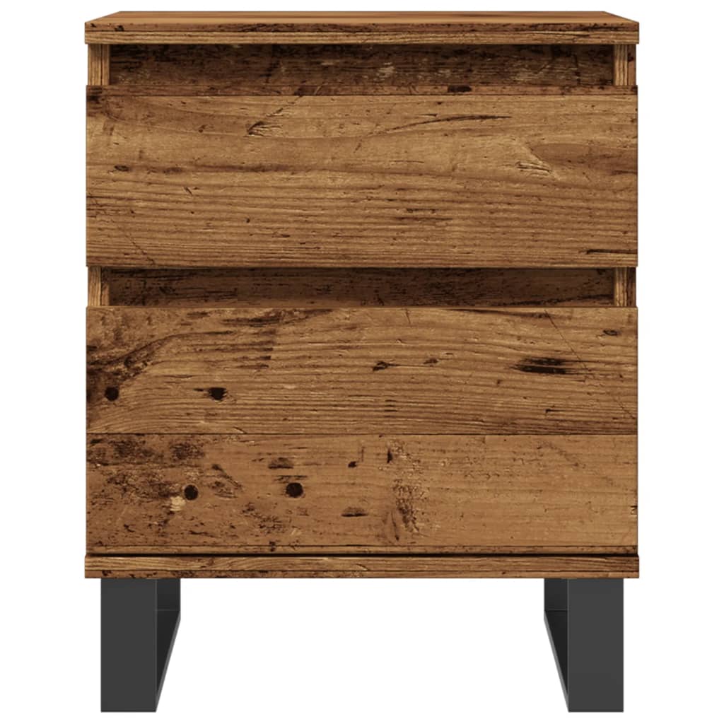 vidaXL Bedside Cabinet Old Wood 40x35x50 cm Engineered Wood 4