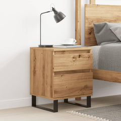 vidaXL Bedside Cabinet Artisan Oak 40x35x50 cm Engineered Wood 3