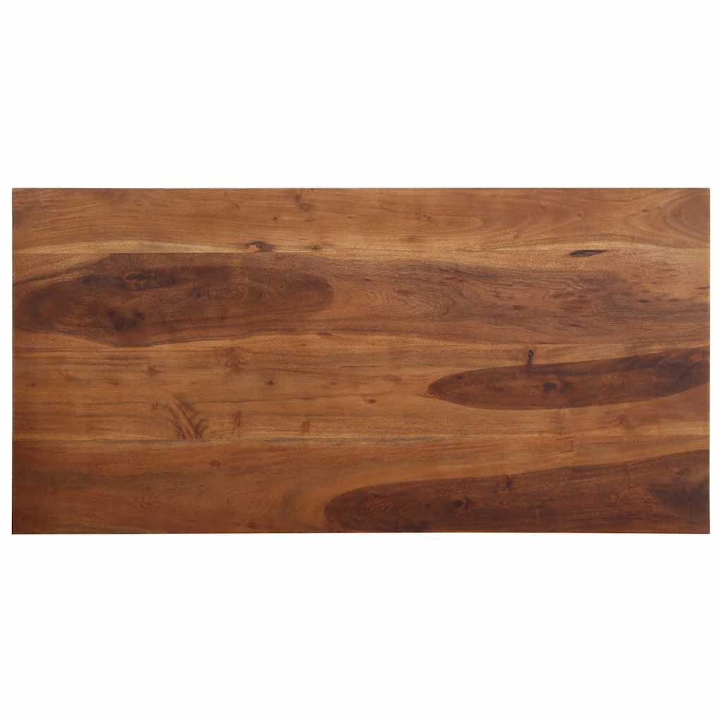vidaXL Dining Table 120x60x76 cm Solid Wood Acacia 4