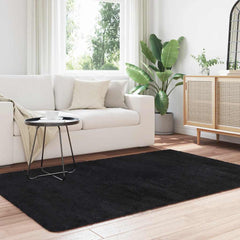 vidaXL Shaggy Rug High Pile NAVARRA Black 130x200 cm Polyester 3