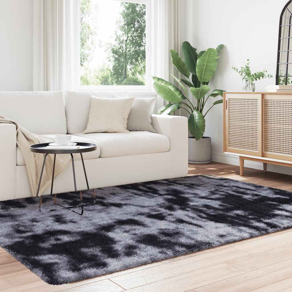 vidaXL Shaggy Rug High Pile NAVARRA Dark Grey 130x200 cm Polyester 3