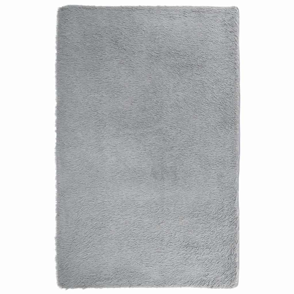 vidaXL Shaggy Rug High Pile NAVARRA Light Grey 130x200 cm Polyester 2