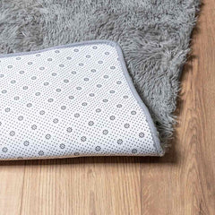 vidaXL Shaggy Rug High Pile NAVARRA Light Grey 130x200 cm Polyester 6
