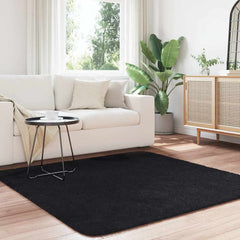 vidaXL Shaggy Rug High Pile NAVARRA Black 160x160 cm Polyester 3