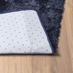 vidaXL Shaggy Rug High Pile NAVARRA Navy 160x160 cm Polyester 6