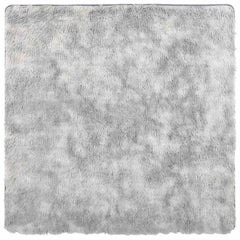 vidaXL Shaggy Rug High Pile NAVARRA Silver Grey 160x160 cm Polyester 2