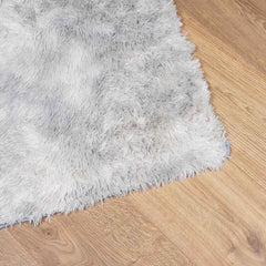 vidaXL Shaggy Rug High Pile NAVARRA Silver Grey 160x160 cm Polyester 4