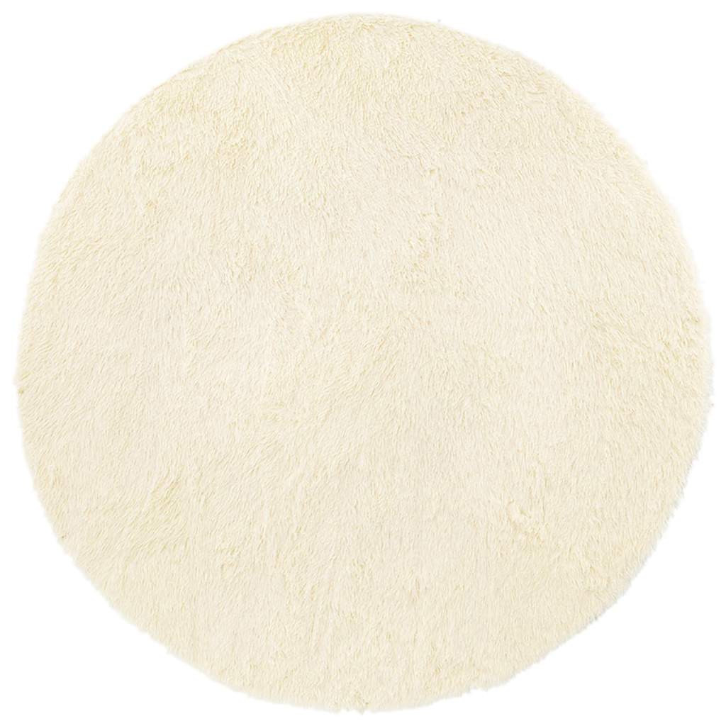 vidaXL Shaggy Rug High Pile NAVARRA Cream 160x160 cm Polyester 2