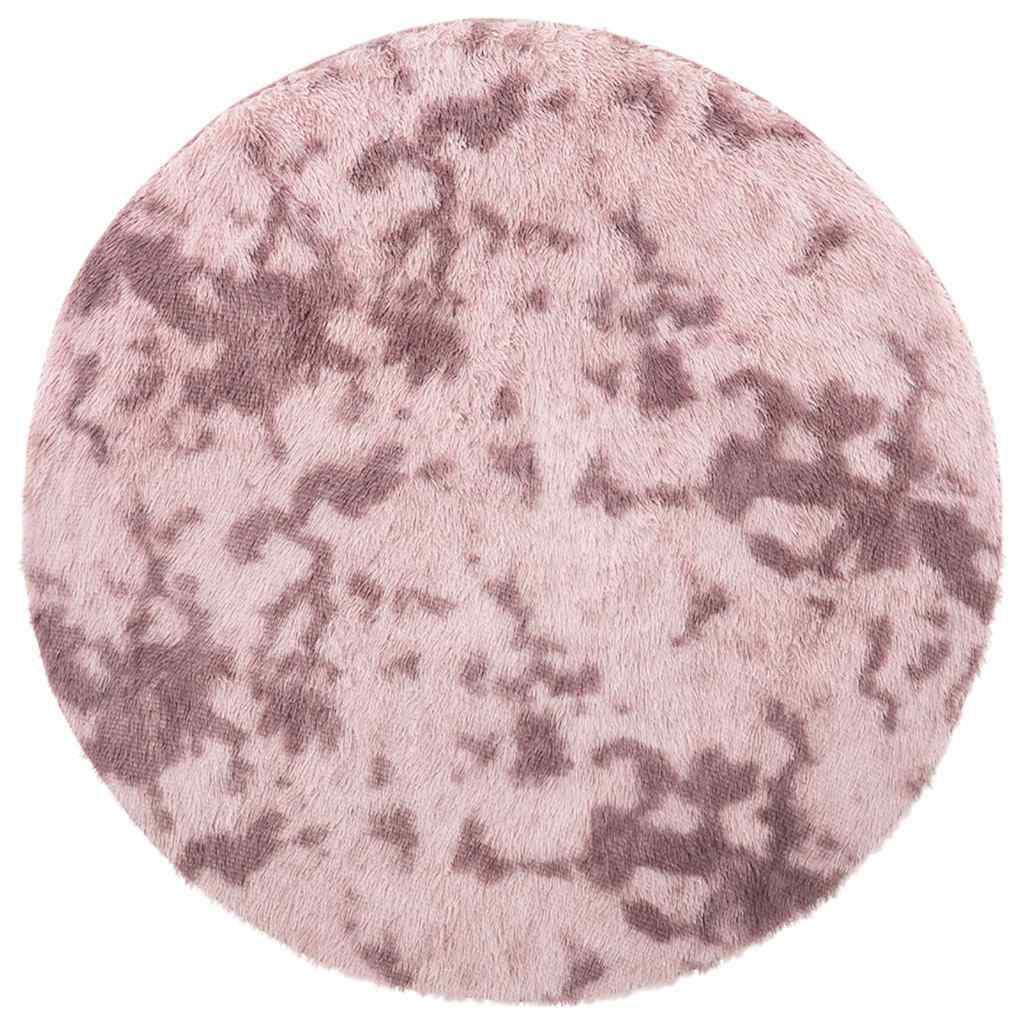 vidaXL Shaggy Rug High Pile NAVARRA Dusty Pink 160x160 cm Polyester 2