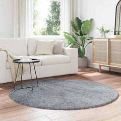 vidaXL Shaggy Rug High Pile NAVARRA Light Grey 160x160 cm Polyester 3