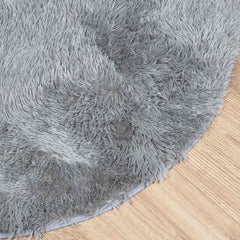 vidaXL Shaggy Rug High Pile NAVARRA Light Grey 160x160 cm Polyester 4