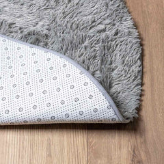 vidaXL Shaggy Rug High Pile NAVARRA Light Grey 160x160 cm Polyester 6