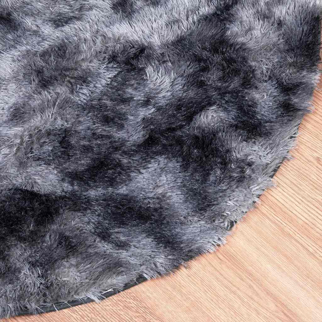 vidaXL Shaggy Rug High Pile NAVARRA Dark Grey 240x240 cm Polyester 4