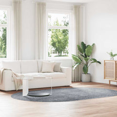 vidaXL Shaggy Rug High Pile NAVARRA Polyester Light Grey