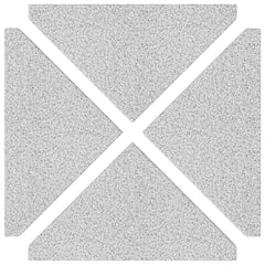 vidaXL Umbrella Weight Plates 4 pcs Grey Granite Triangular 14 kg 6