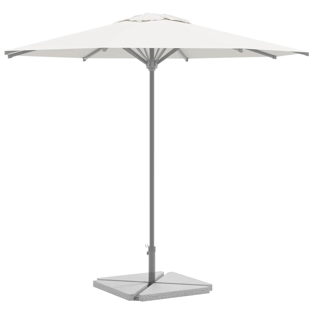 vidaXL Umbrella Weight Plates 4 pcs Grey Granite Triangular 14 kg 1