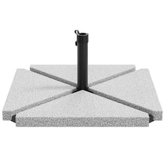 vidaXL 5 Piece Garden Parasol Base Set Granite and Steel 5