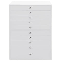 Jewellery Box 10-Layer with Watch Holders 29x20,5x40,5 cm White