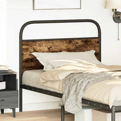 vidaXL Replace Headboard Smoked Oak 100 cm Steel and Engineered Wood 2