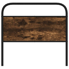 vidaXL Replace Headboard Smoked Oak 100 cm Steel and Engineered Wood 3
