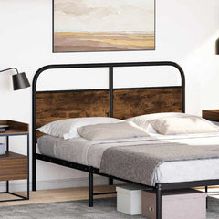 vidaXL Replace Headboard Smoked Oak 120 cm Steel and Engineered Wood 2