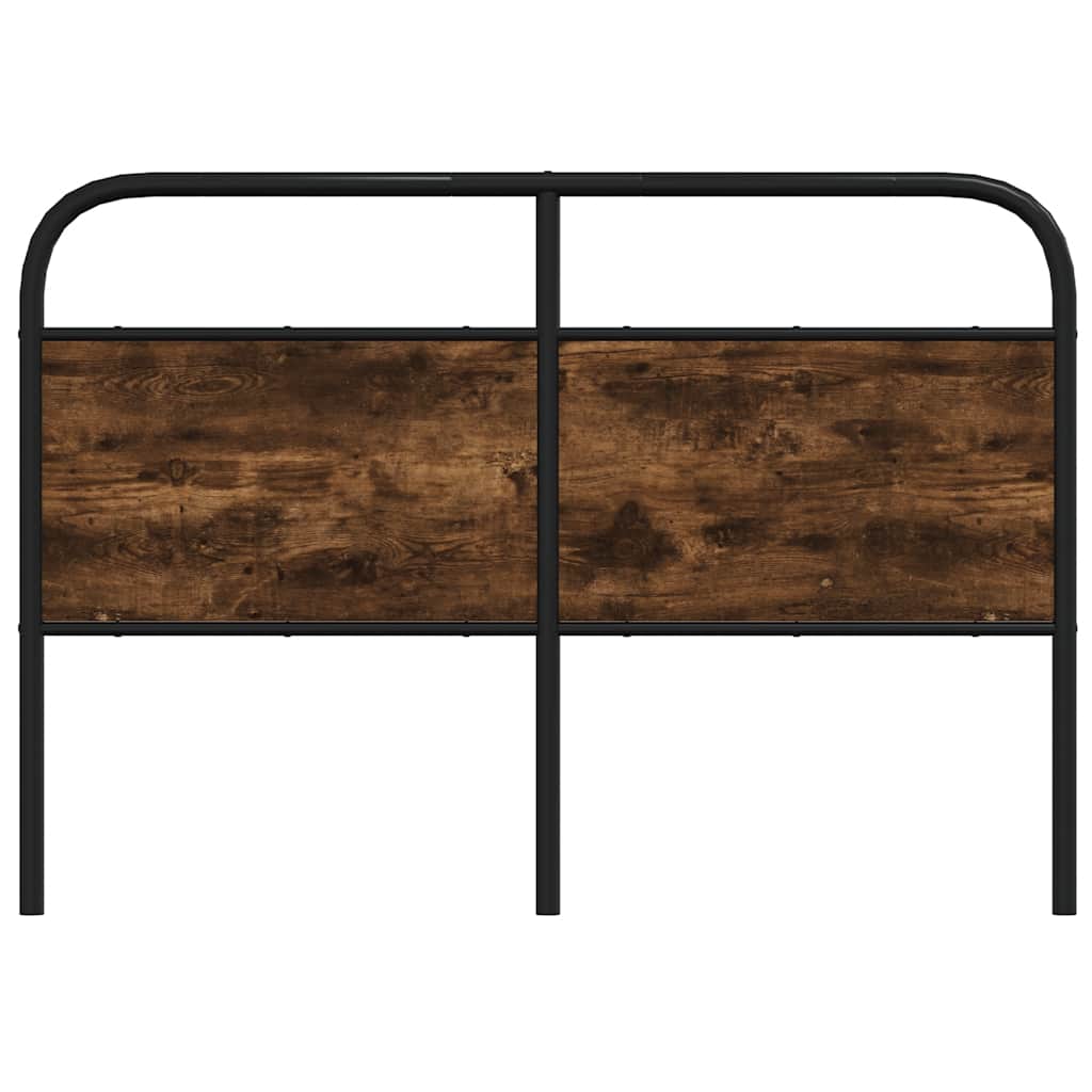 vidaXL Replace Headboard Smoked Oak 120 cm Steel and Engineered Wood 3