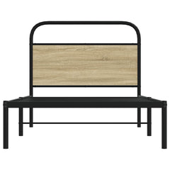 vidaXL Bed Frame Without Mattress 100x190 cm Sonoma Oak Engineered Wood 4