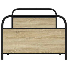 vidaXL Bed Frame Without Mattress 100x200 cm Sonoma Oak Engineered Wood 4