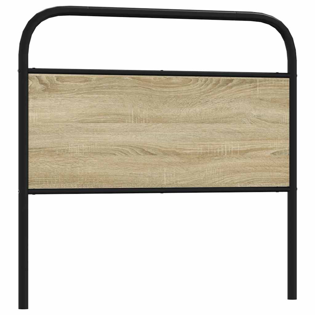 vidaXL Replace Headboard Sonoma Oak 90 cm Steel and Engineered Wood 1