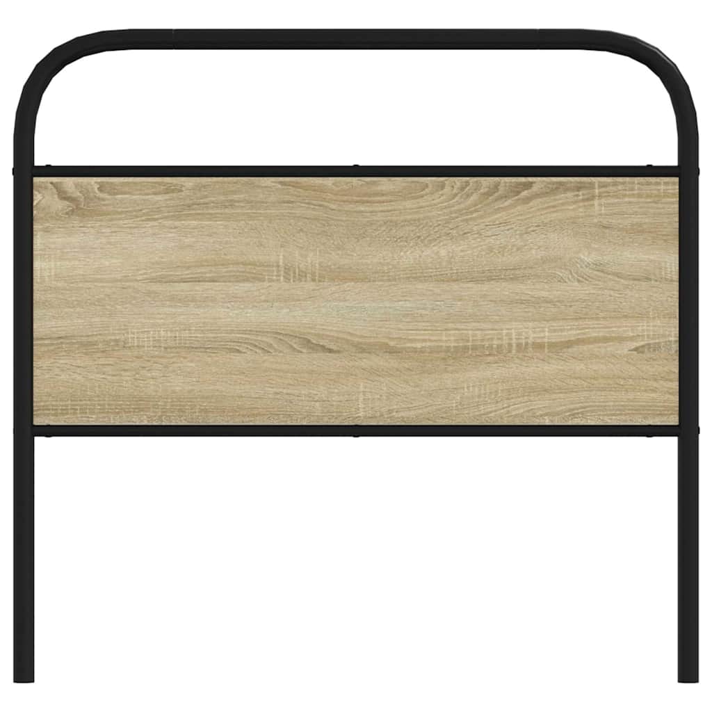 vidaXL Replace Headboard Sonoma Oak 90 cm Steel and Engineered Wood 3
