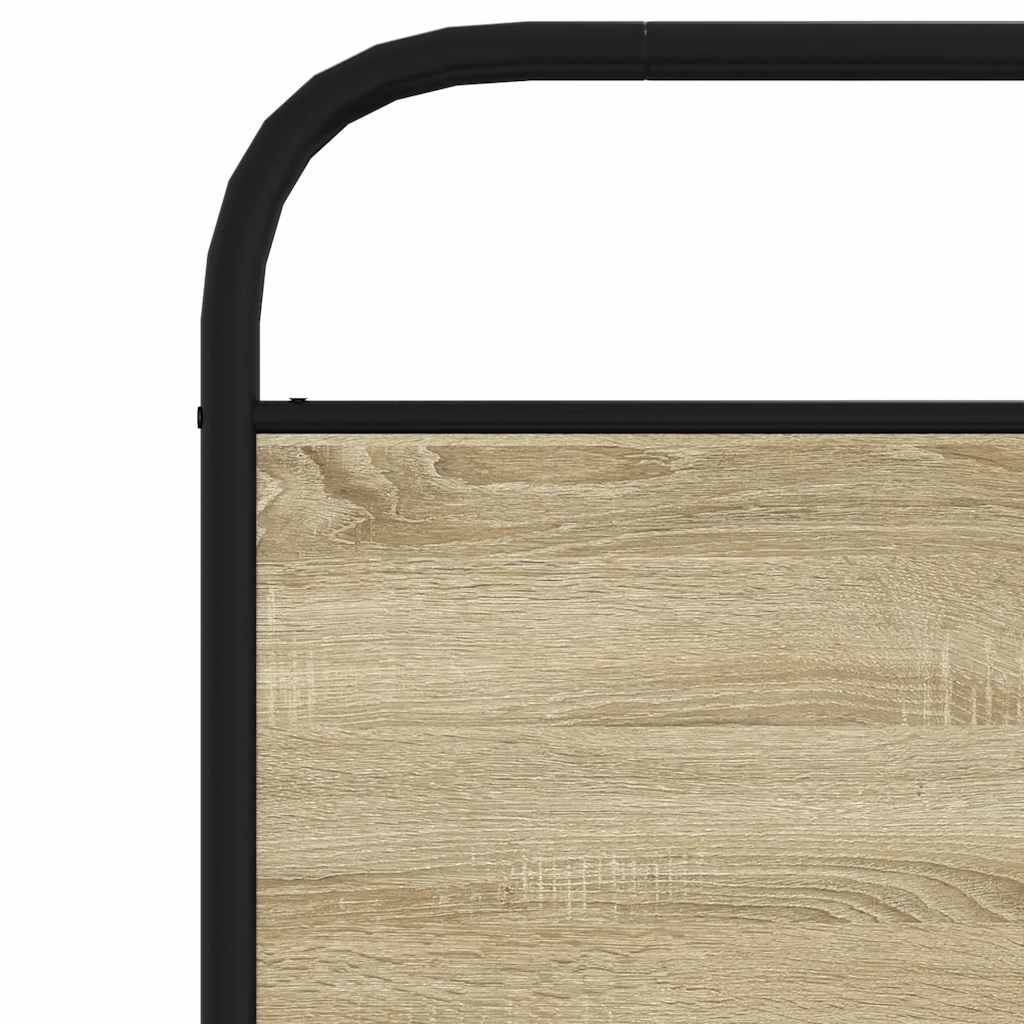 vidaXL Replace Headboard Sonoma Oak 90 cm Steel and Engineered Wood 6