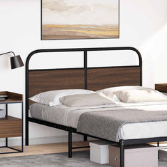 vidaXL Replace Headboard Brown Oak 120 cm Steel and Engineered Wood 2