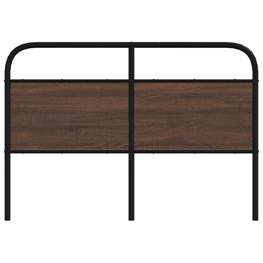 vidaXL Replace Headboard Brown Oak 135 cm Steel and Engineered Wood 3