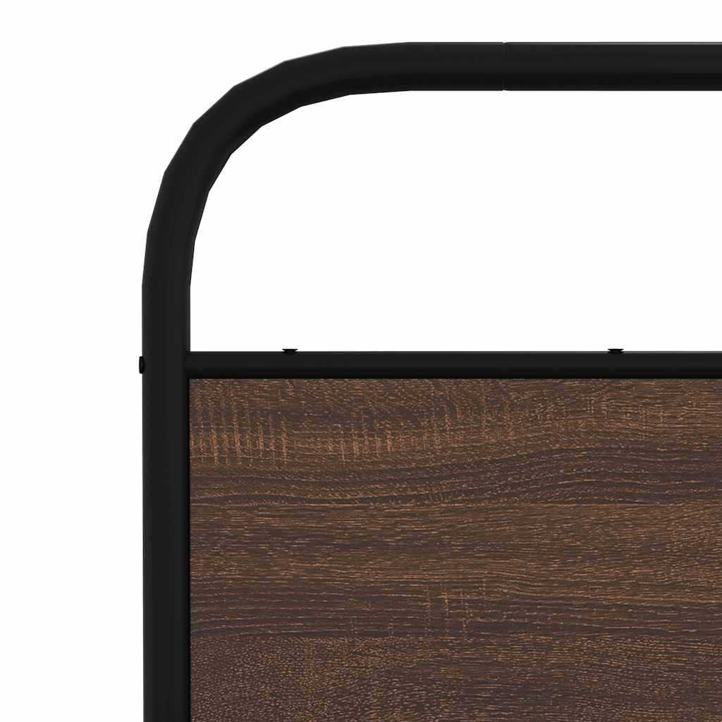 vidaXL Replace Headboard Brown Oak 135 cm Steel and Engineered Wood 6