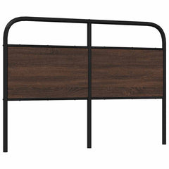 vidaXL Replace Headboard Brown Oak 140 cm Steel and Engineered Wood 5