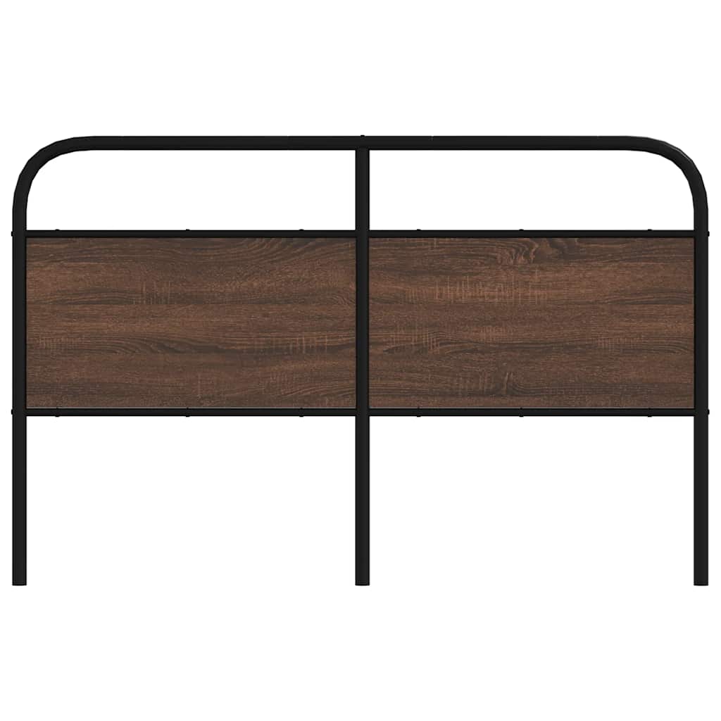 vidaXL Replace Headboard Brown Oak 150 cm Steel and Engineered Wood 3