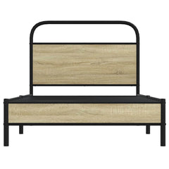 vidaXL Bed Frame without Mattress 100x190 cm Sonoma Oak Engineered Wood 5