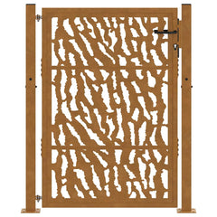 Garden Gate Weathering Steel Weathering steel/brown 100 x 125 cm Trace design
