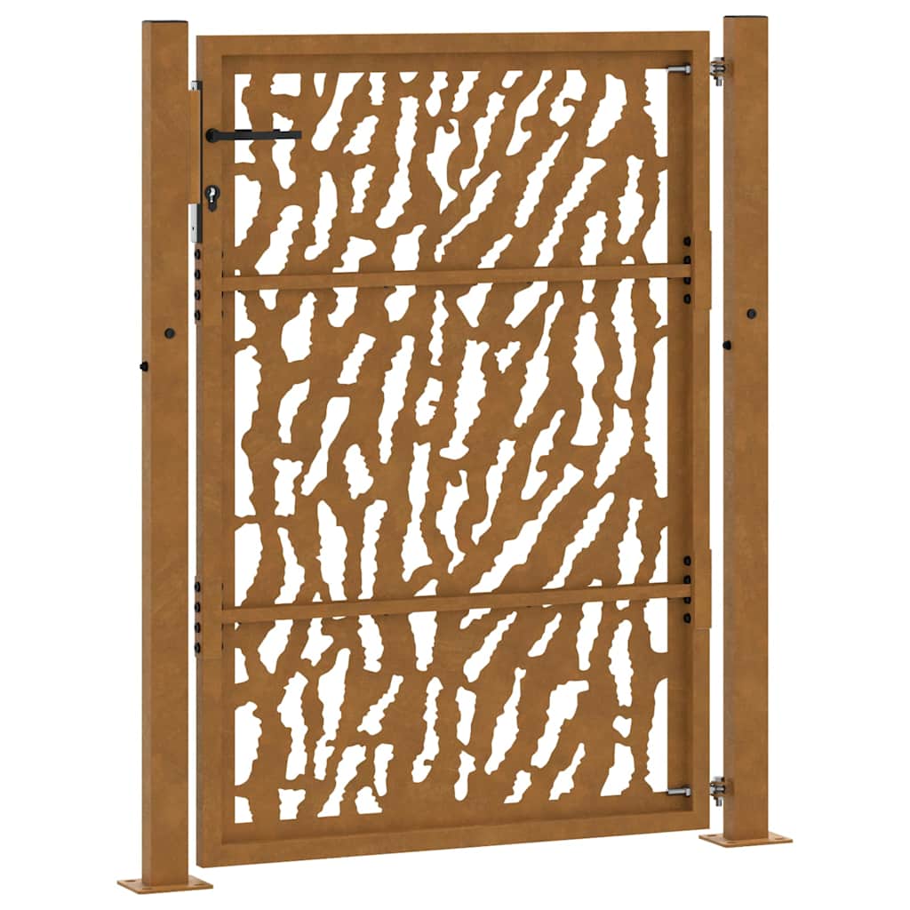 Garden Gate Weathering Steel Weathering steel/brown 100 x 125 cm Trace design
