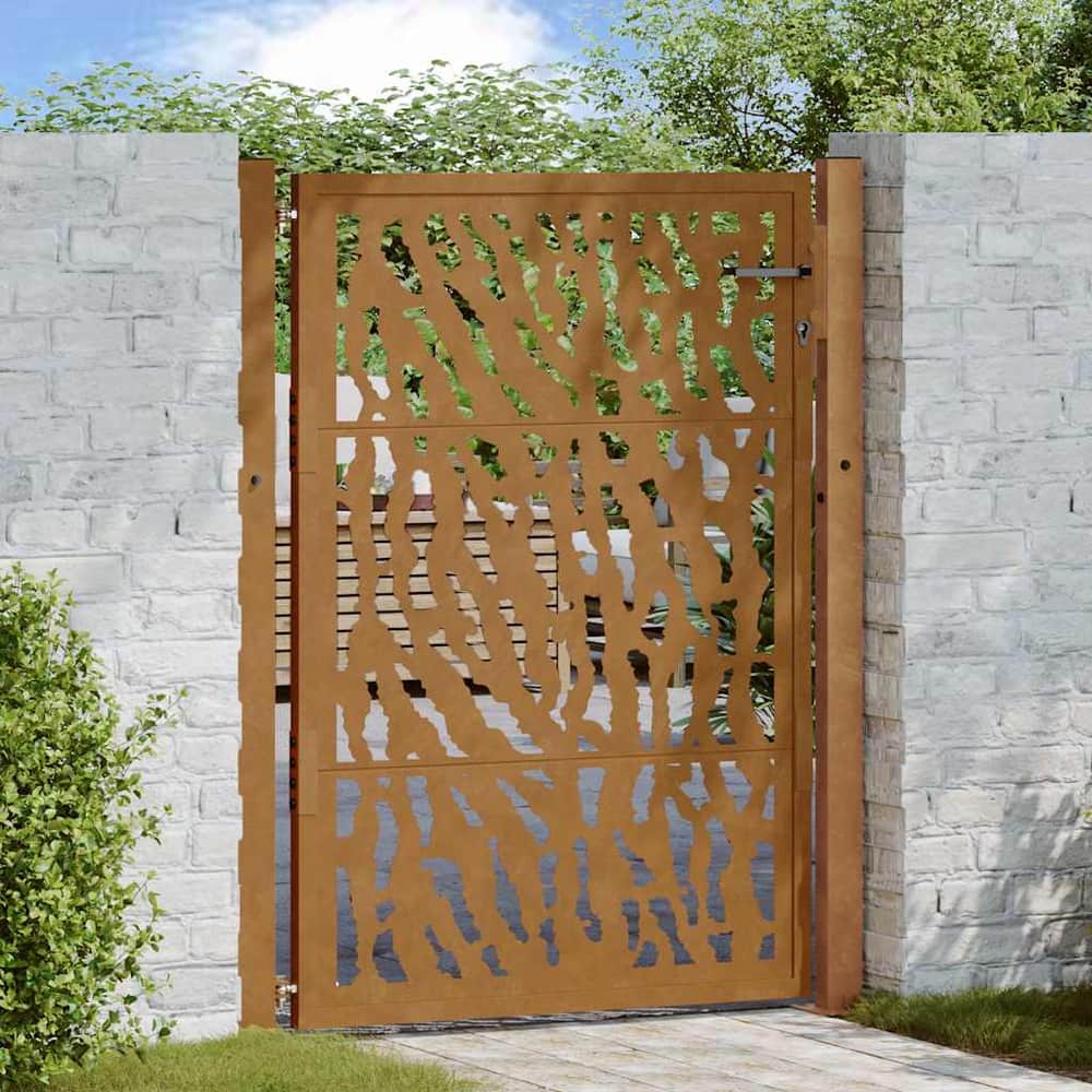 Garden Gate Weathering Steel steel/brown Trace design