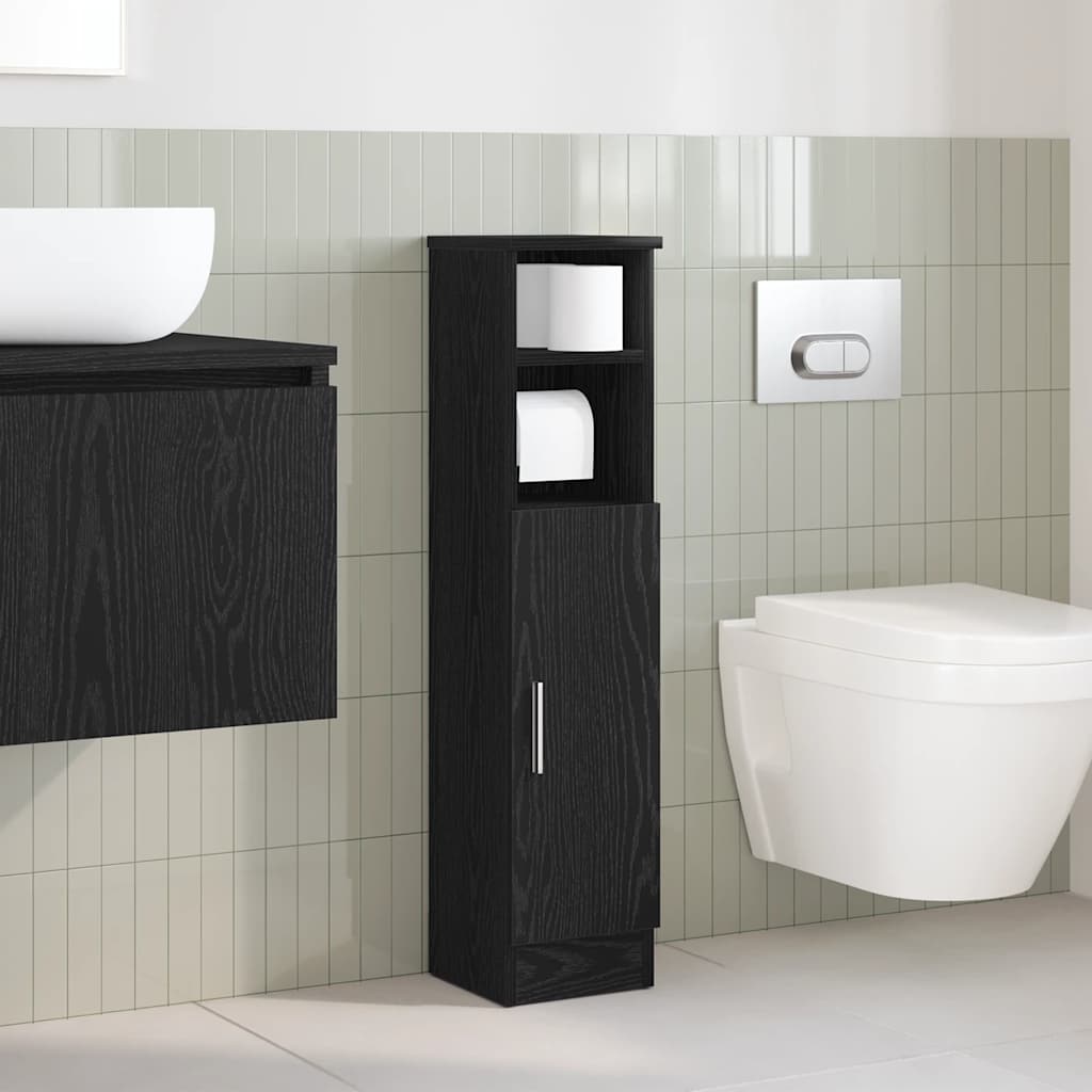 Bathroom Cabinet with Roll Holder