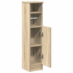 vidaXL Bathroom Cabinet with Roll Holder Sonoma Oak 20.5x22x90 cm 5