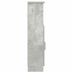 vidaXL Bathroom Cabinet with Roll Holder Concrete Grey 20.5x22x90 cm 6