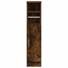 vidaXL Bathroom Cabinet with Roll Holder Smoked Oak 20.5x22x90 cm 4