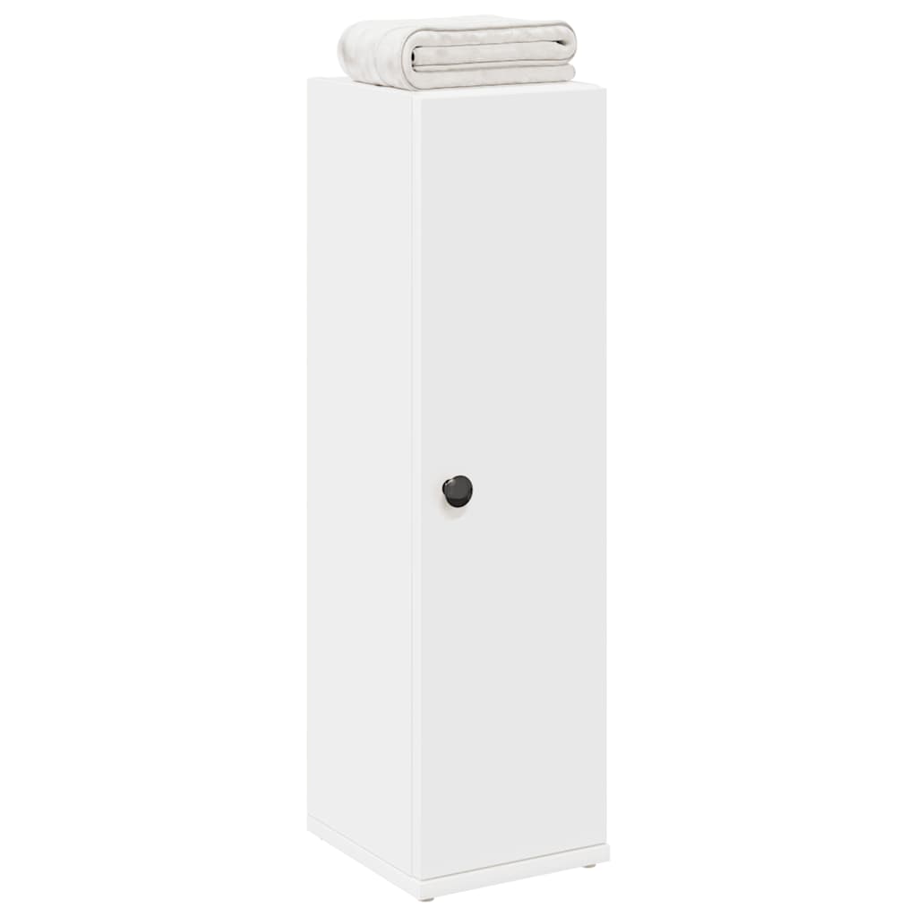 vidaXL Bathroom Cabinet with Roll Holder White 20.5x22x72 cm 1