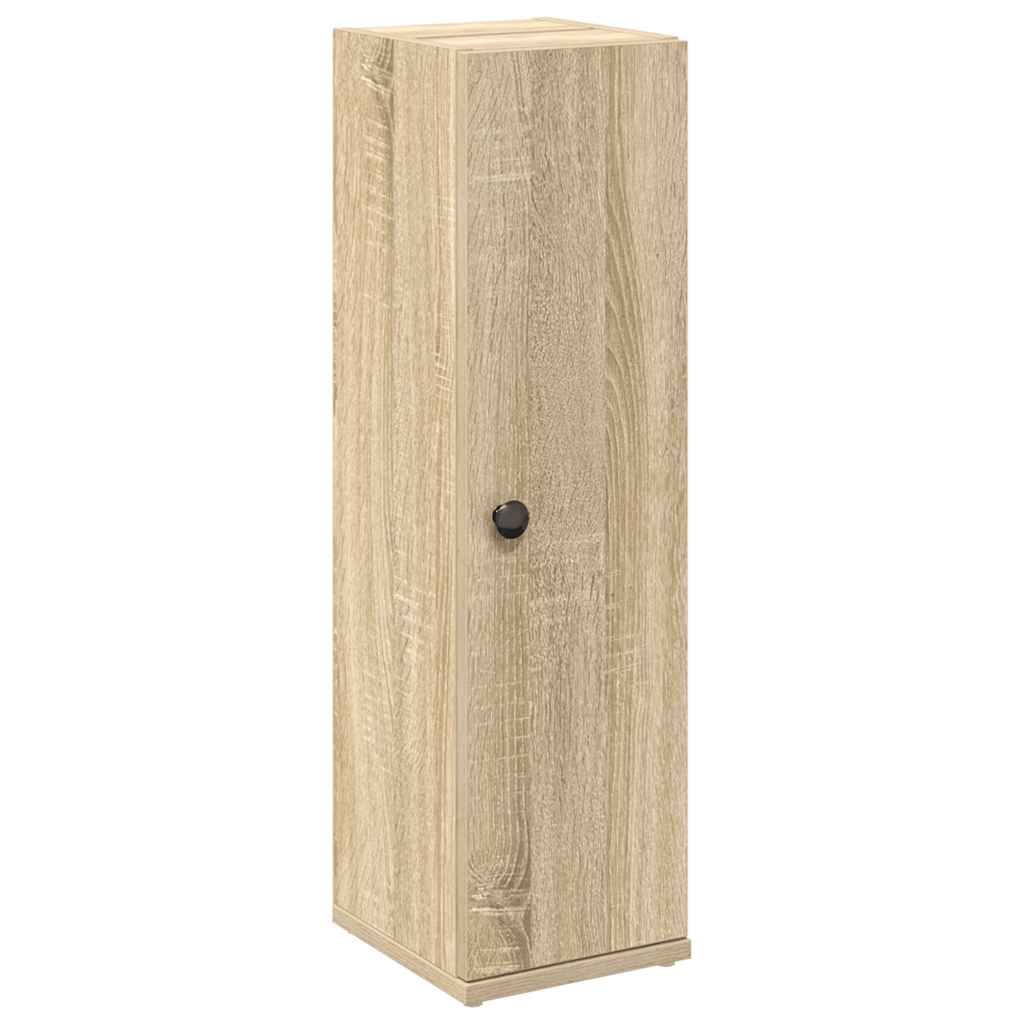 vidaXL Bathroom Cabinet with Roll Holder Sonoma Oak 20.5x22x72 cm 2