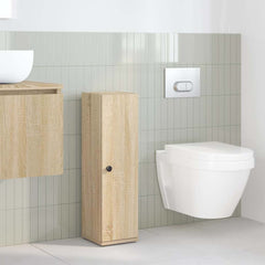 vidaXL Bathroom Cabinet with Roll Holder Sonoma Oak 20.5x22x72 cm 3